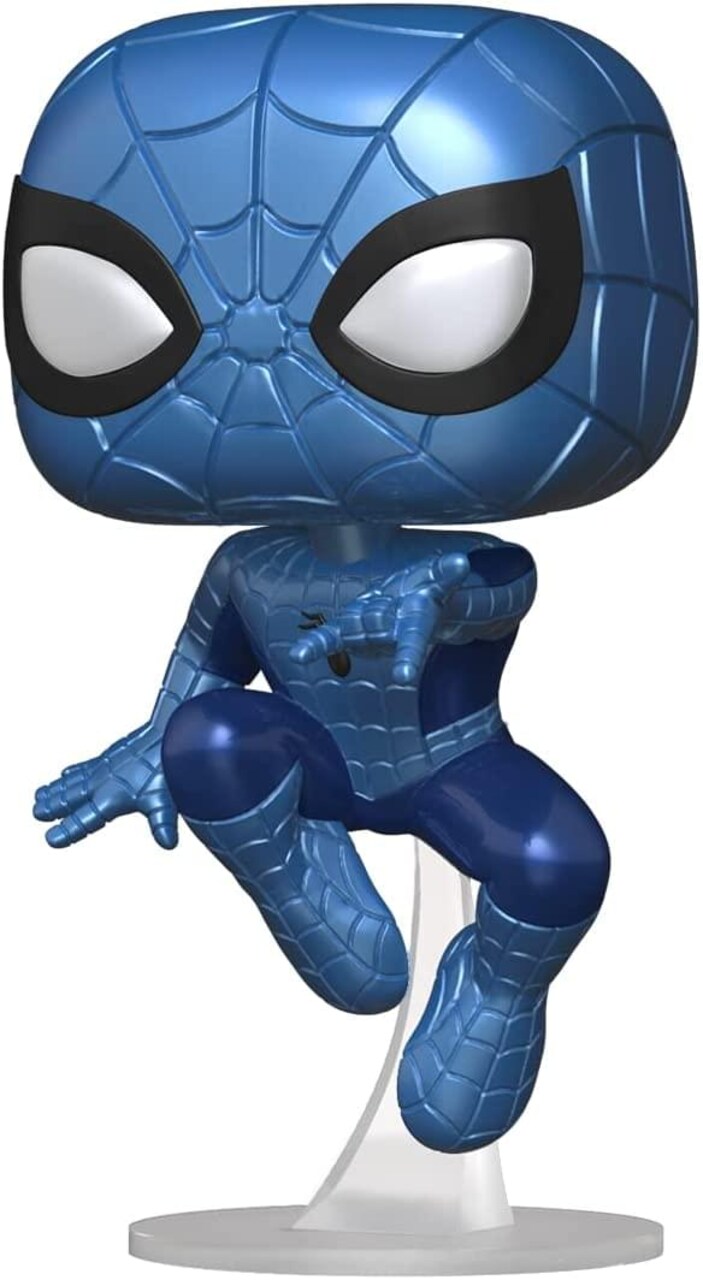 Marvel Funko POP Vinyl Figure | Male-A-Wish Spider-Man (Metallic)